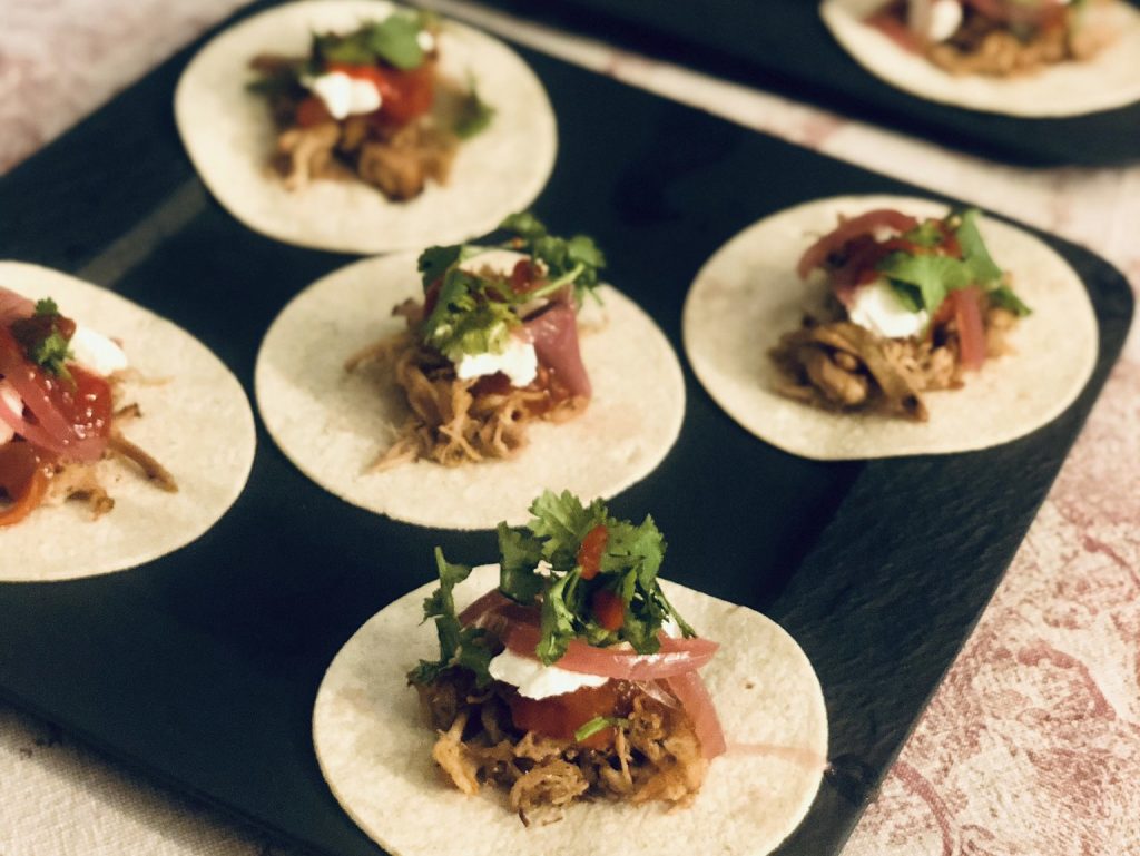 Pork carnitas taco