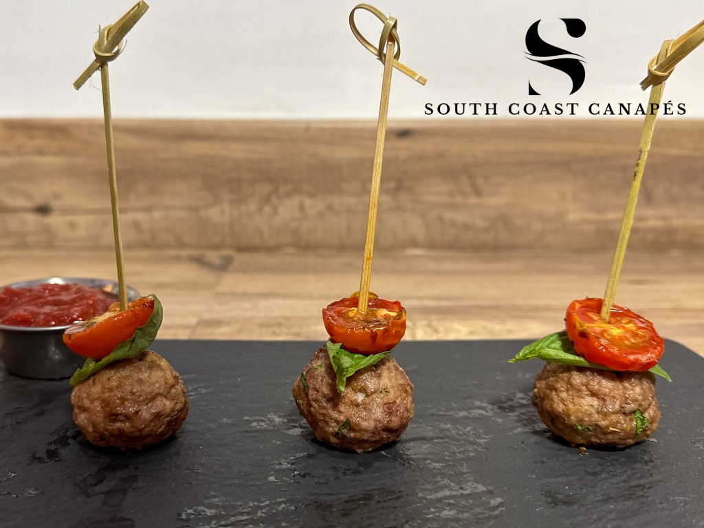 Mozzerella stuffed meatballs
