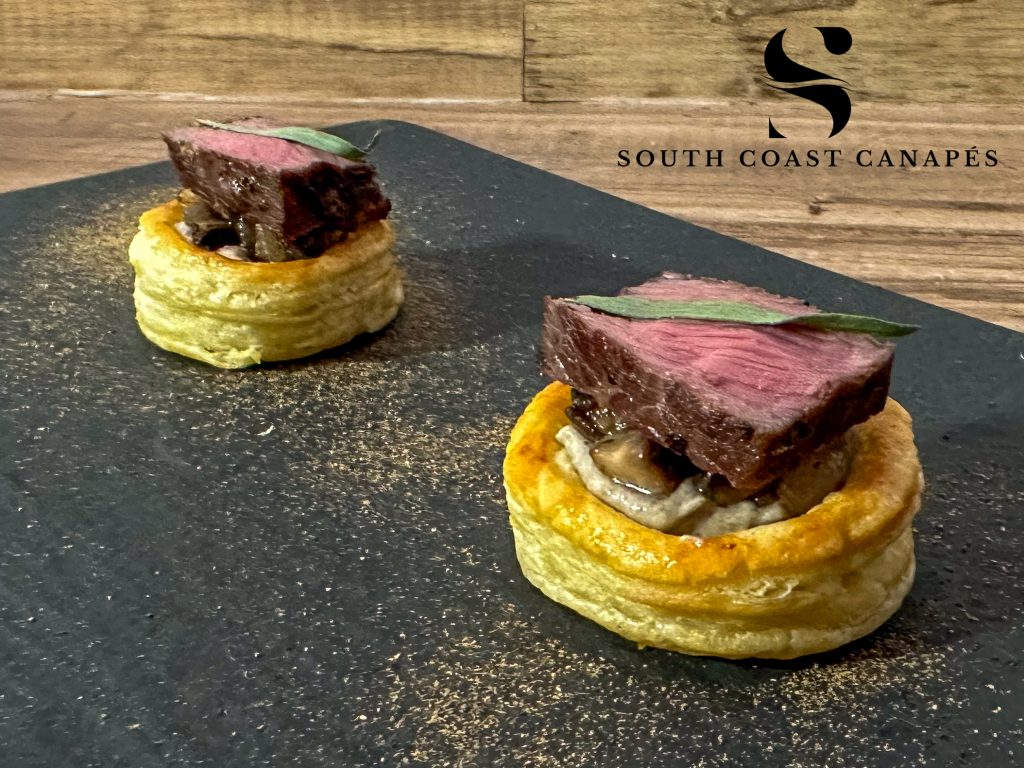 Venison and mushroom vol au vent
