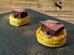 Venison and mushroom vol au vent