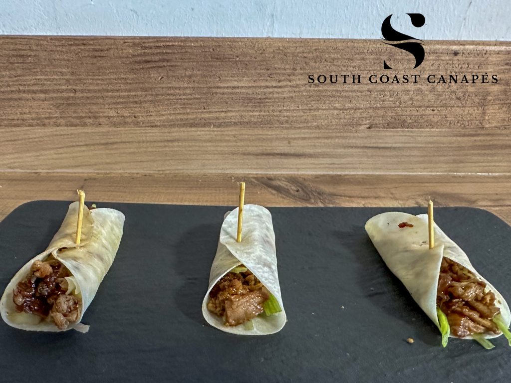 Crispy duck wraps