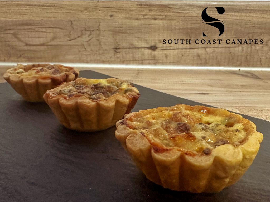 Red pepper mushroom and stilton quiche
