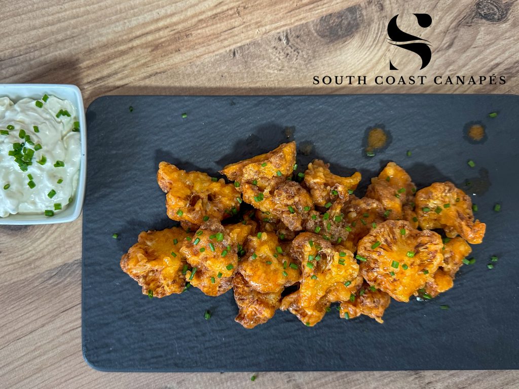 Buffalo cauliflower bites