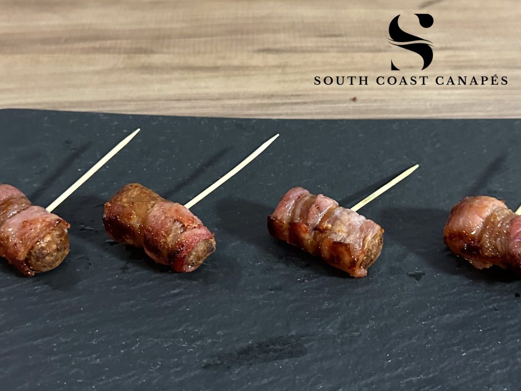 Maple glazed pigs in blankets
